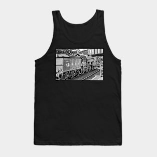 Vintage steam locomotive on the Norfolk Poppy Line Tank Top